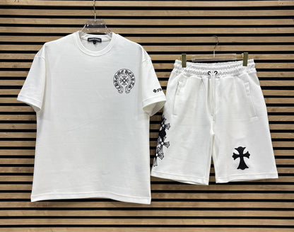 CHRHS08 Мъжки Летен Екип White