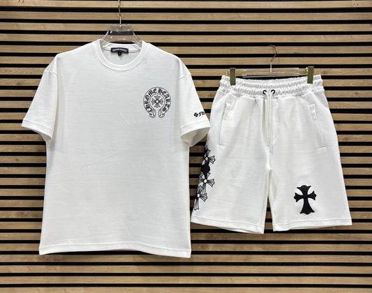 CHRHS08 Мъжки Летен Екип White