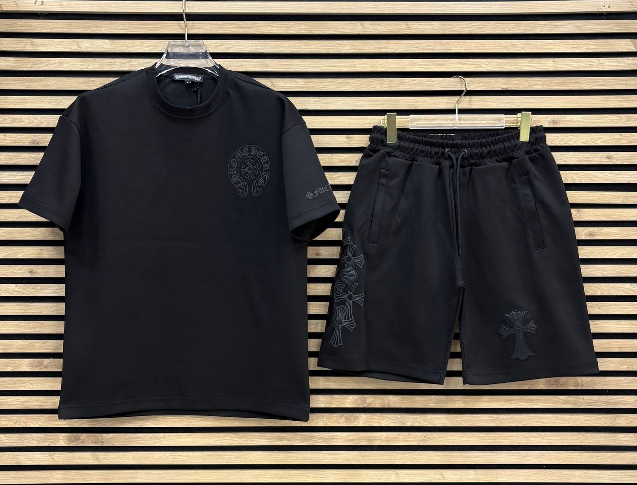 CHRHS08 Мъжки Летен Екип Black/Gray