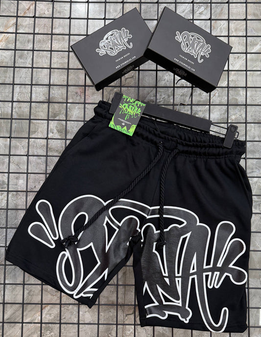 SYNWD044 Мъжки Къси Панталони Black/White  *PREMIUM*