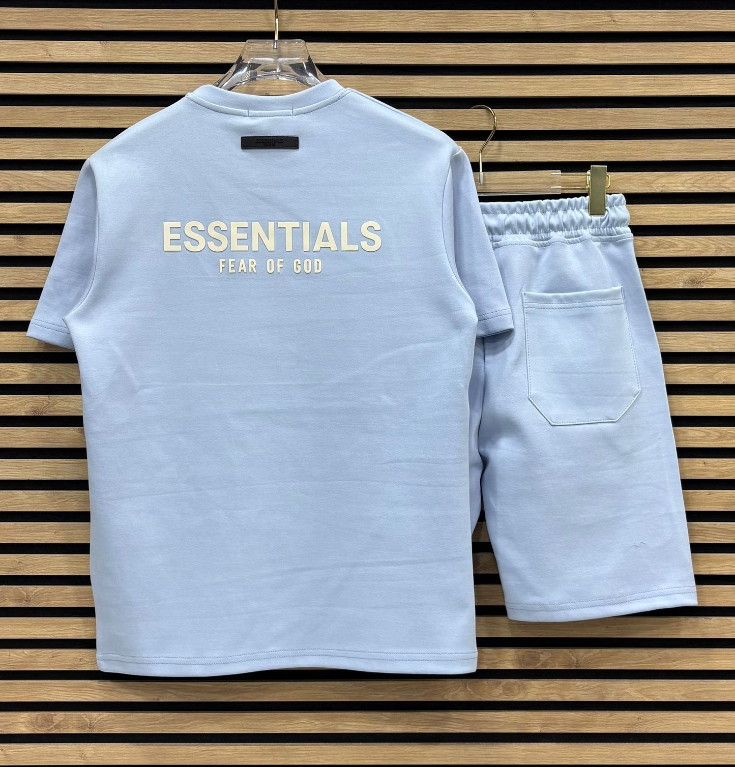 ESSTL008 Летен Къс Екип Baby Blue