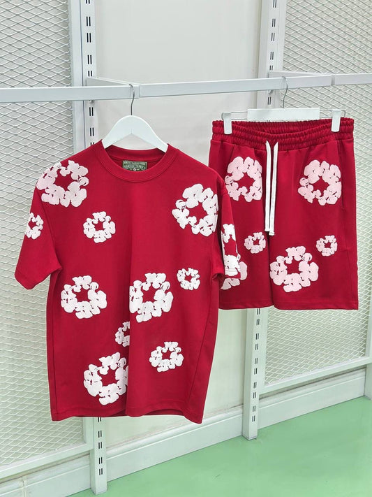 DNMTR035  Мъжки Къс Екип Red PREMIUM