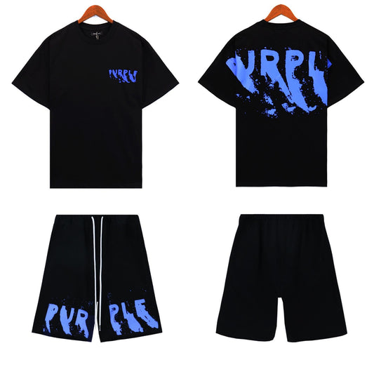 PURPLE BRAND Мъжки Къс Екип Black