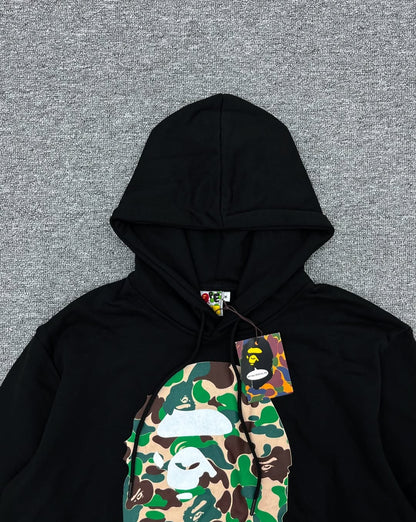 BAPE001 ABC Camo Hoodie Мъжко Худи Black/Green