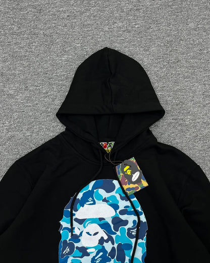 BAPE003 ABC Camo Hoodie Мъжко Худи Black/Blue