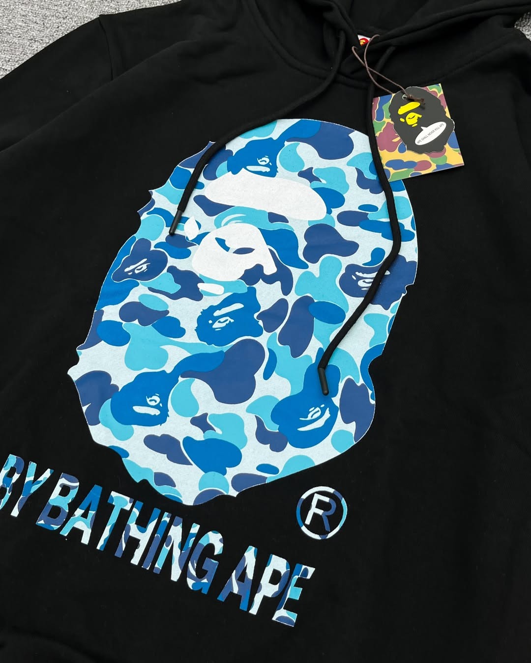 BAPE003 ABC Camo Hoodie Мъжко Худи Black/Blue