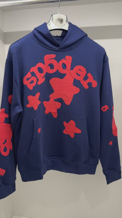 SP5DER007 Beluga Hoodie Blue Мъжки Суичър Худи